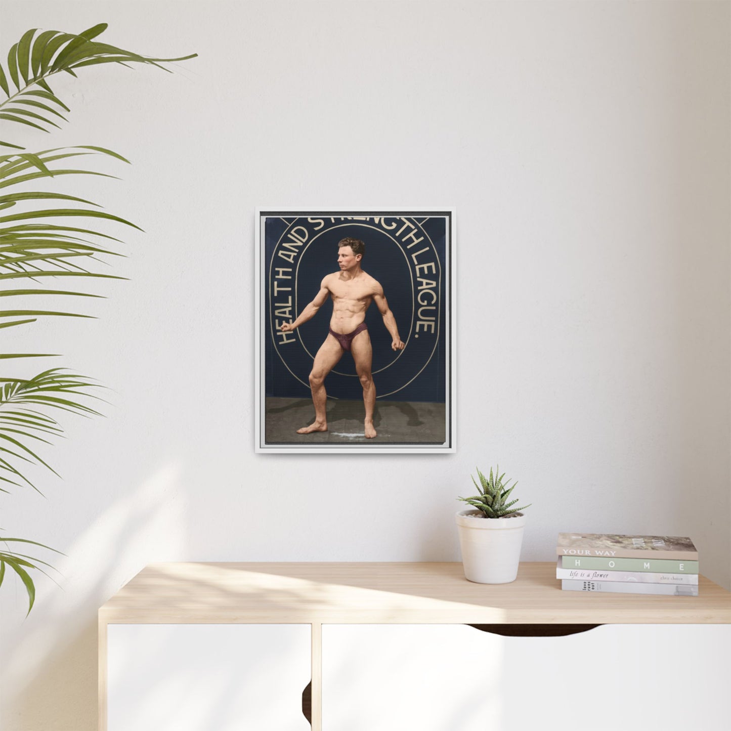 athlétisme 010 | Framed Vintage Photo - Matte Canvas