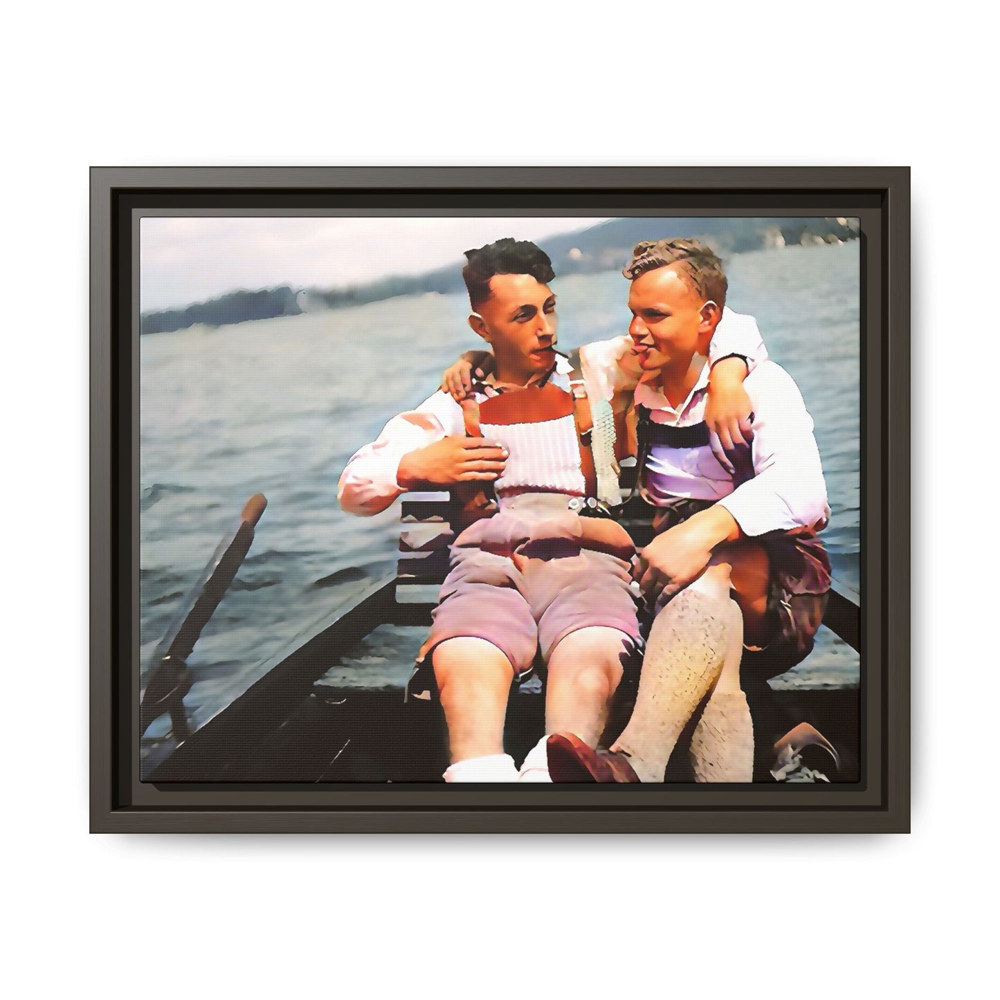 paire 026 | Framed Vintage Photo - Matte Canvas