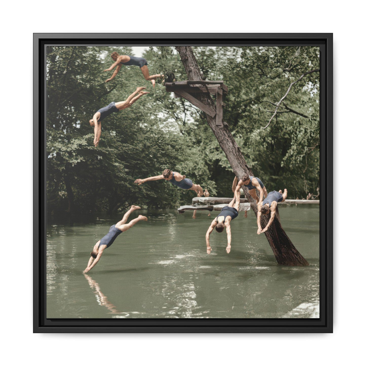 nager 005 | Framed Vintage Photo - Matte Canvas