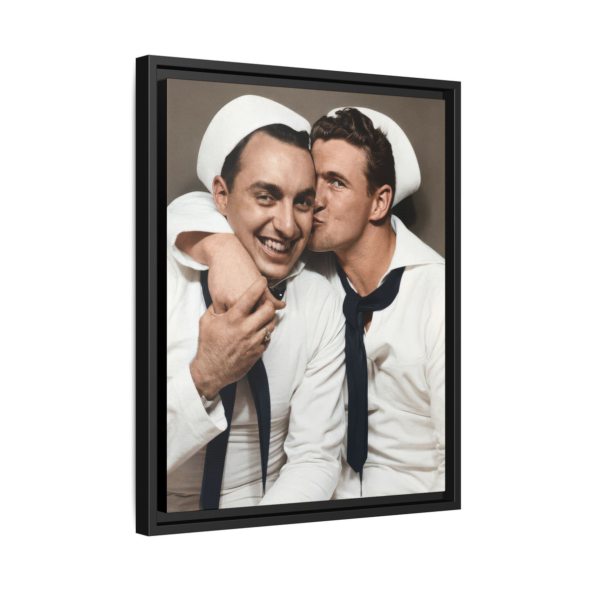 paire 155 | Framed Vintage Photo - Matte Canvas
