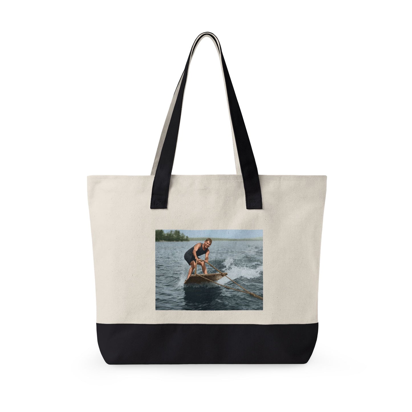 Beach Day Zippered Canvas Tote | nager 015