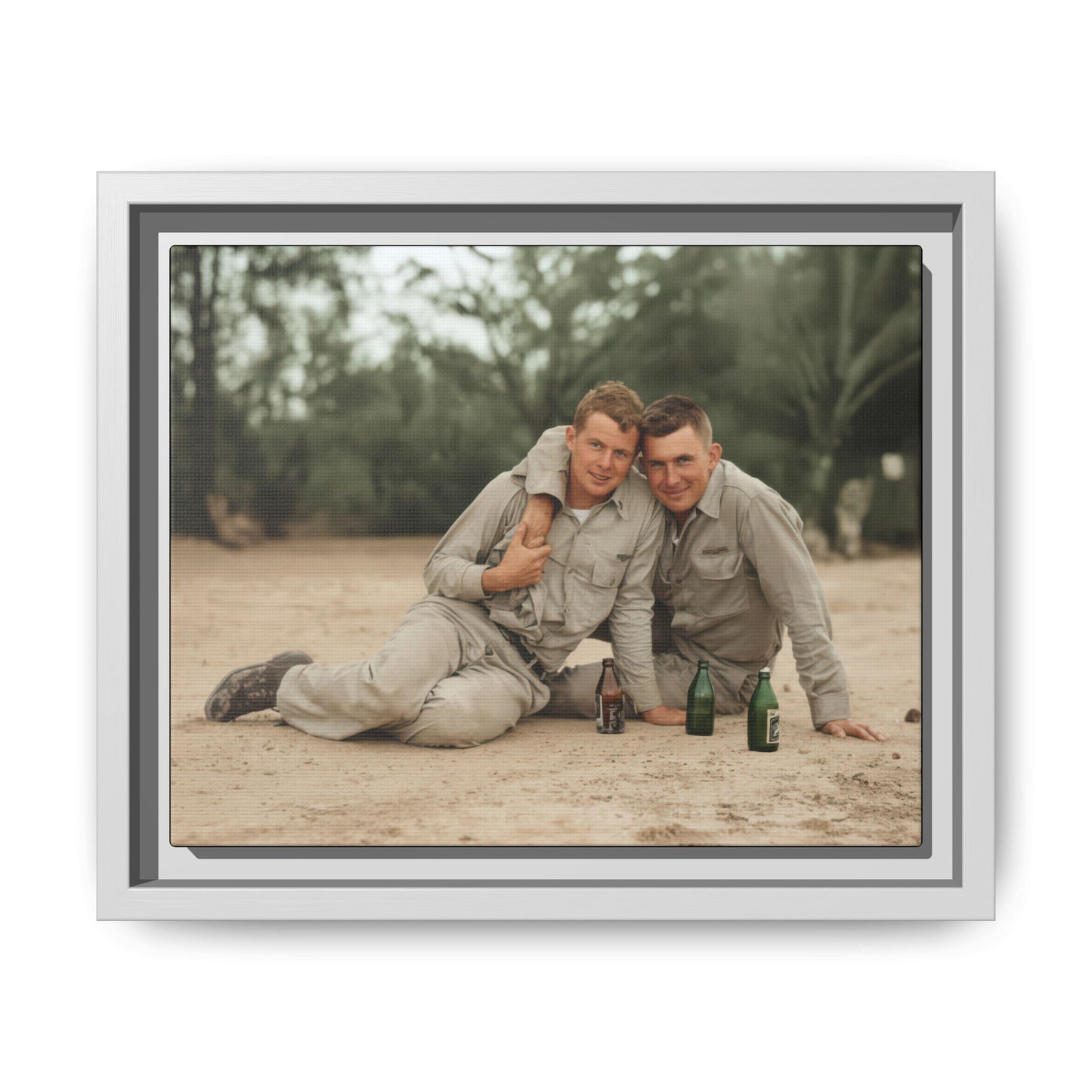 paire 138 | Framed Vintage Photo - Matte Canvas
