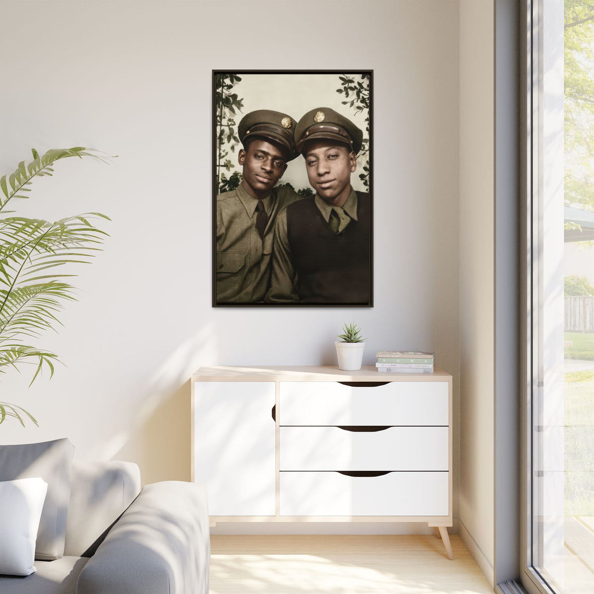 paire 152 | Framed Vintage Photo - Matte Canvas
