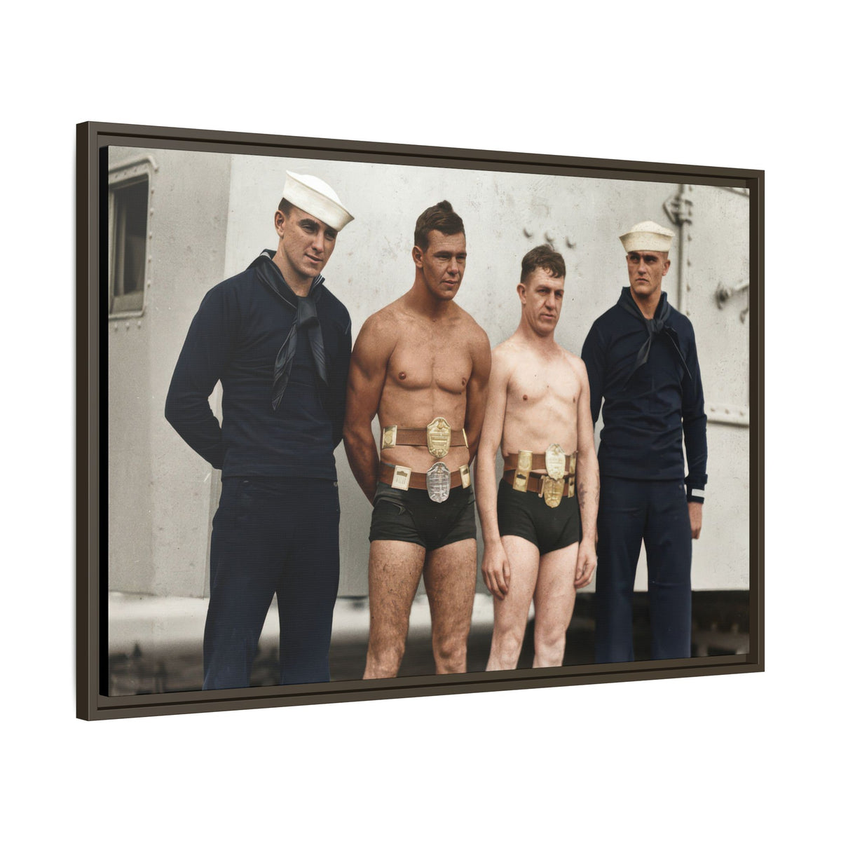 athlétisme 049 | Framed Vintage Photo - Matte Canvas