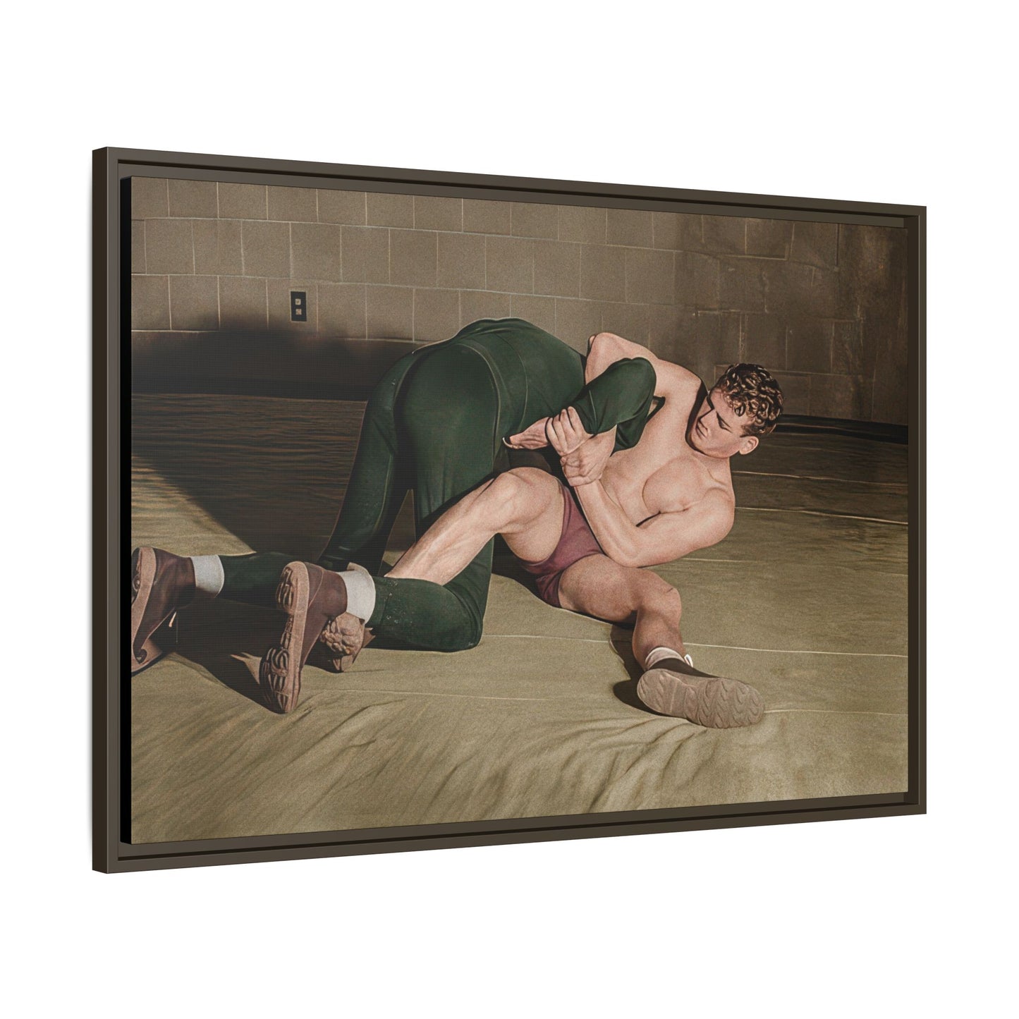 athlétisme 032 | Framed Vintage Photo - Matte Canvas