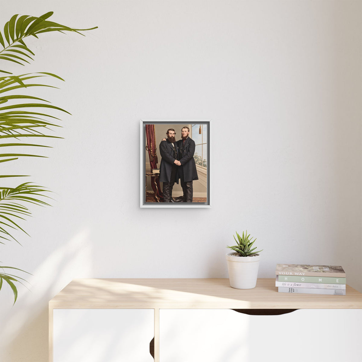 paire 022 | Framed Vintage Photo - Matte Canvas