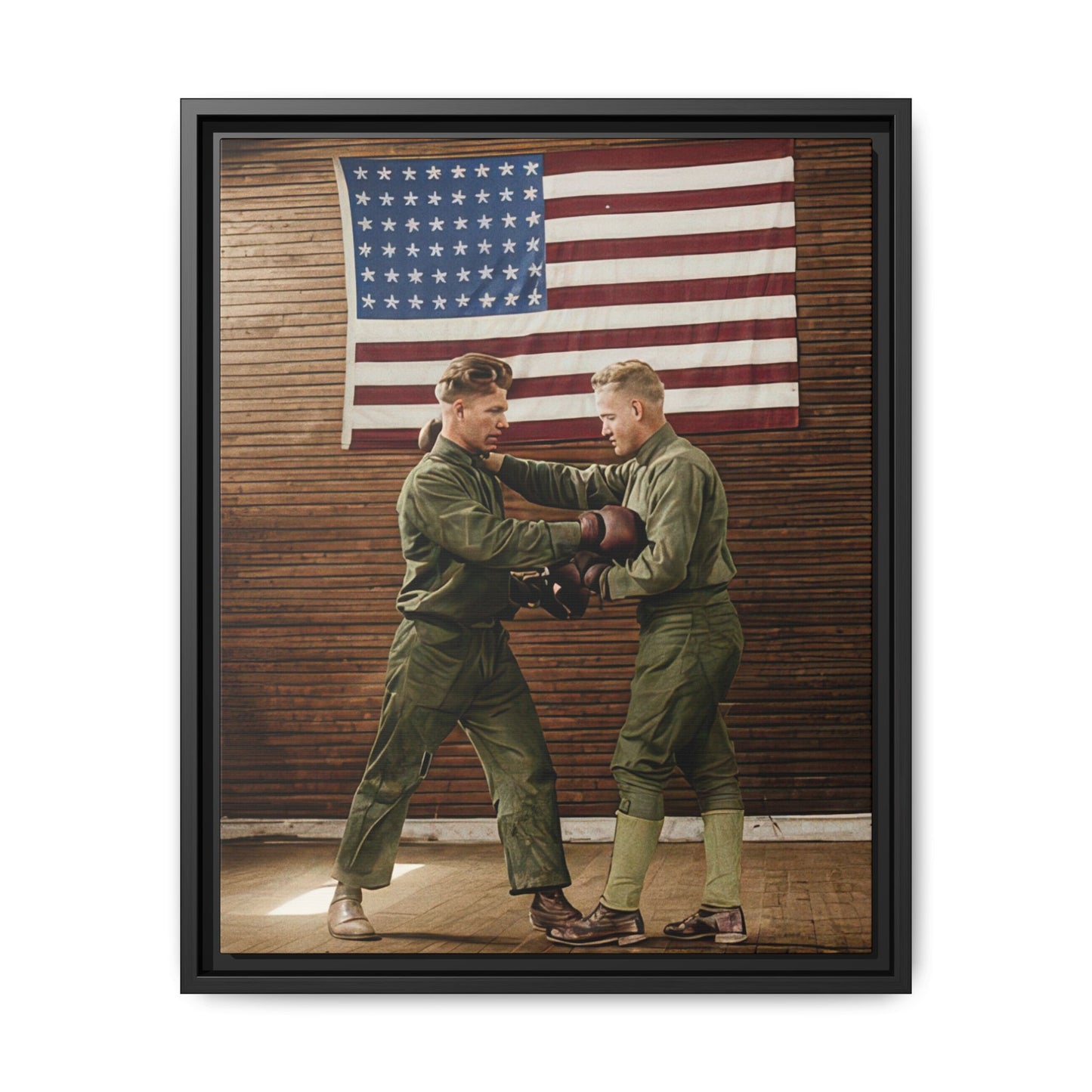 athlétisme 034 | Framed Vintage Photo - Matte Canvas