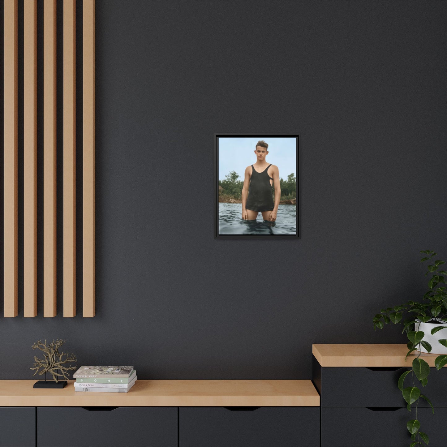 nager 019 | Framed Vintage Photo - Matte Canvas