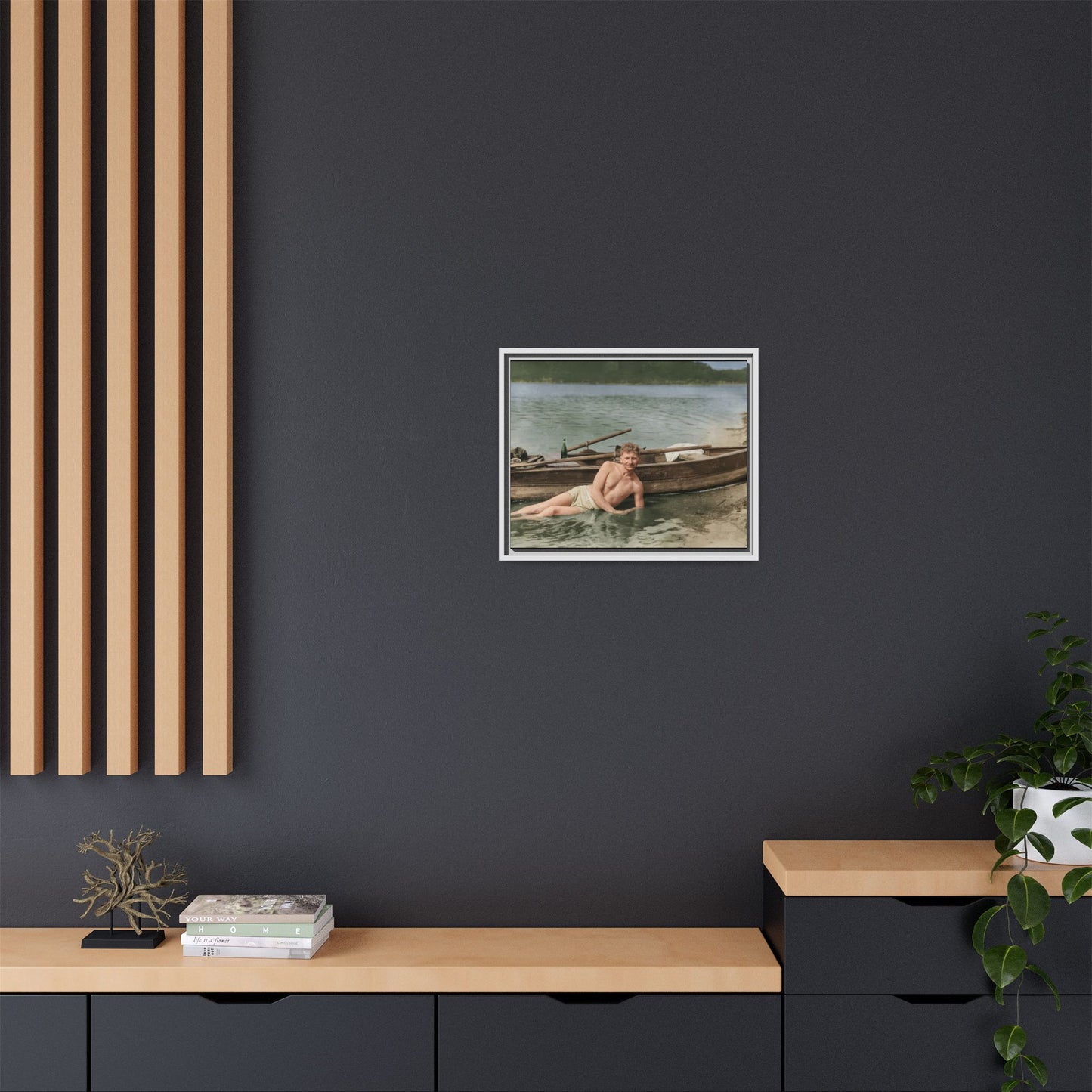 nager 013 | Framed Vintage Photo - Matte Canvas