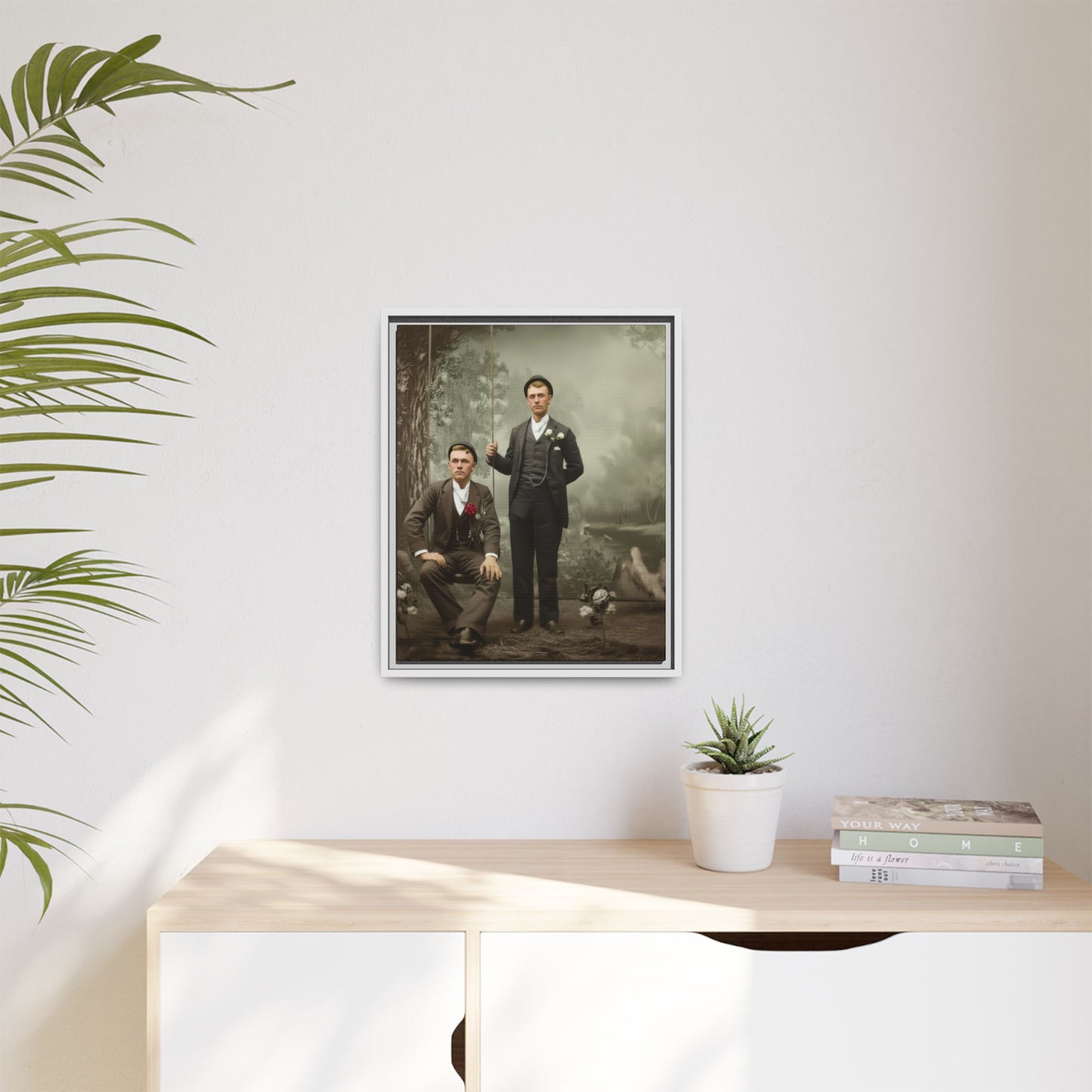 paire 008 | Framed Vintage Photo - Matte Canvas