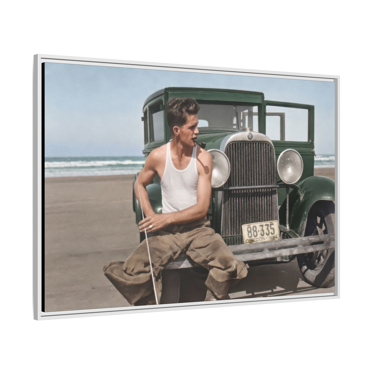celibataire 008 | Framed Vintage Photo - Matte Canvas