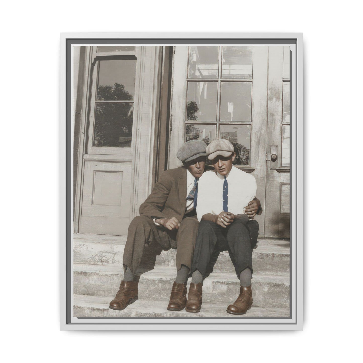paire 057 | Framed Vintage Photo - Matte Canvas