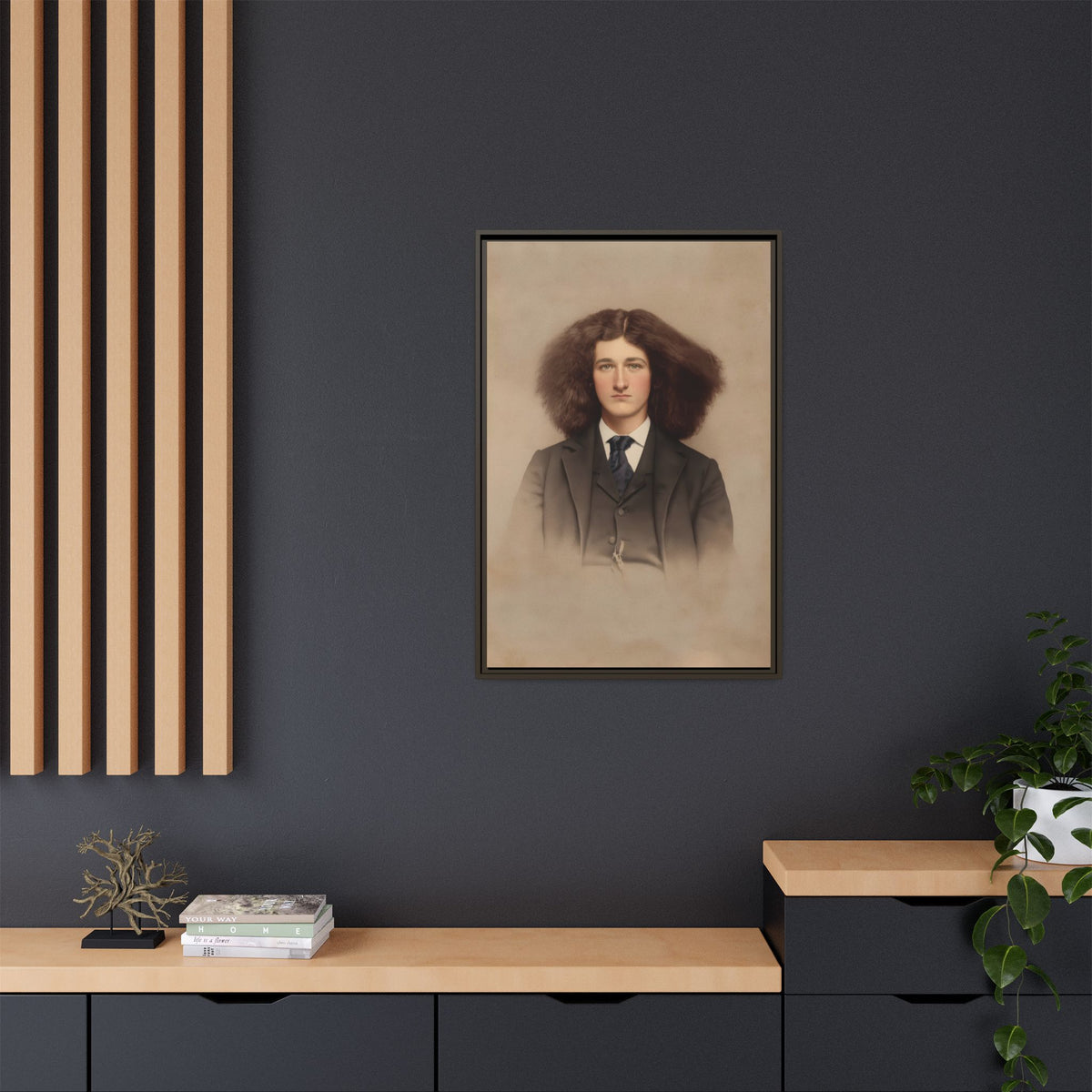 celibataire 033 | Framed Vintage Photo - Matte Canvas