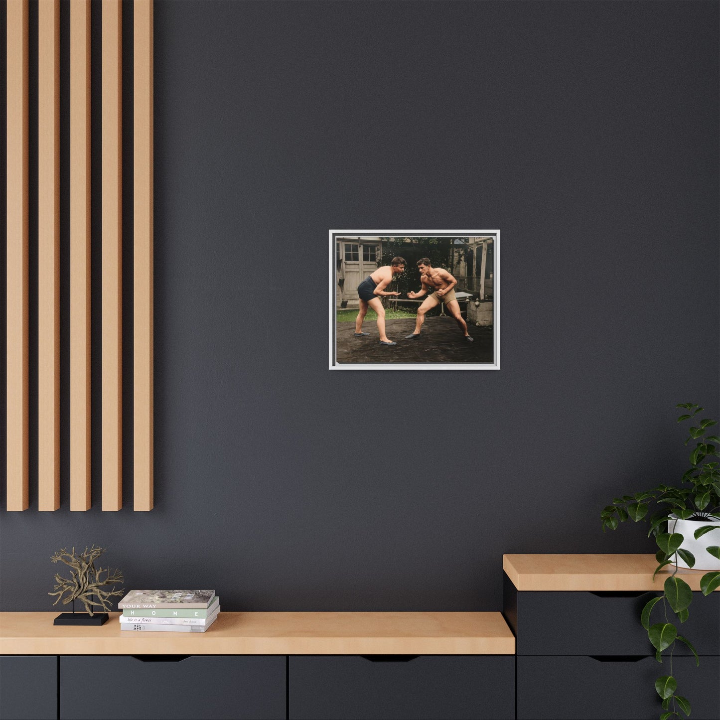 athlétisme 033 | Framed Vintage Photo - Matte Canvas