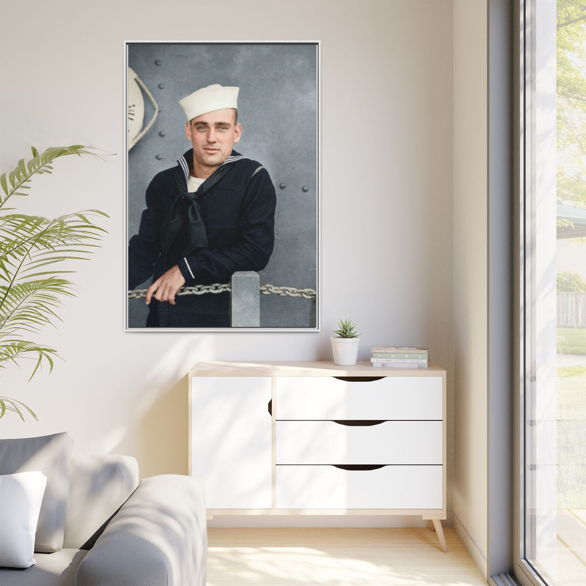 celibataire 023 | Framed Vintage Photo - Matte Canvas