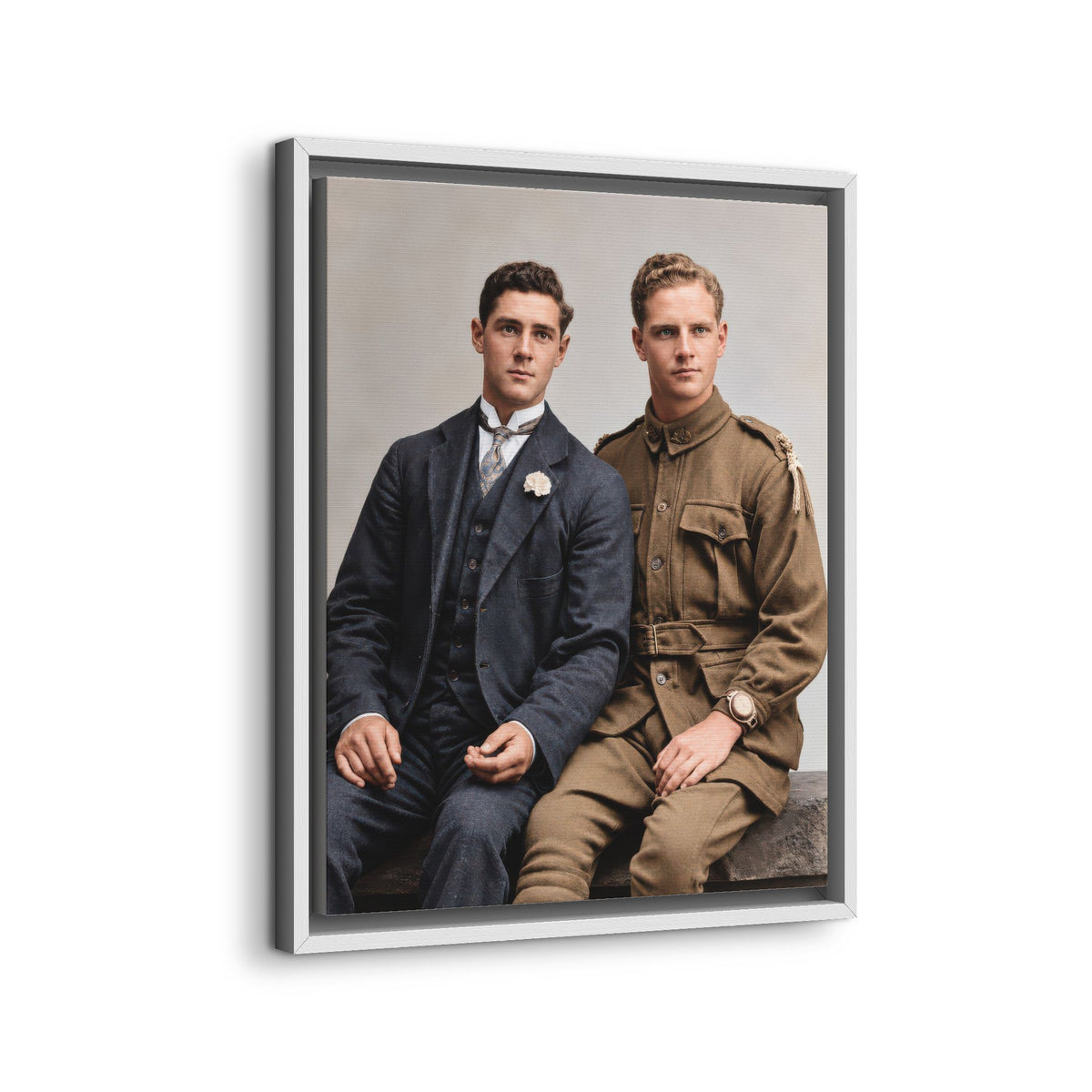 paire 169 | Framed Vintage Photo - Matte Canvas