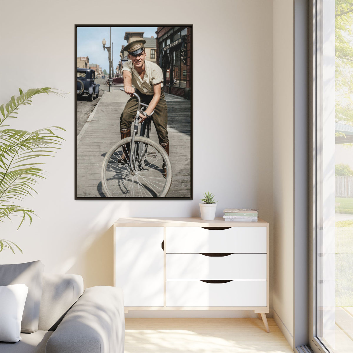 celibataire 007 | Framed Vintage Photo - Matte Canvas