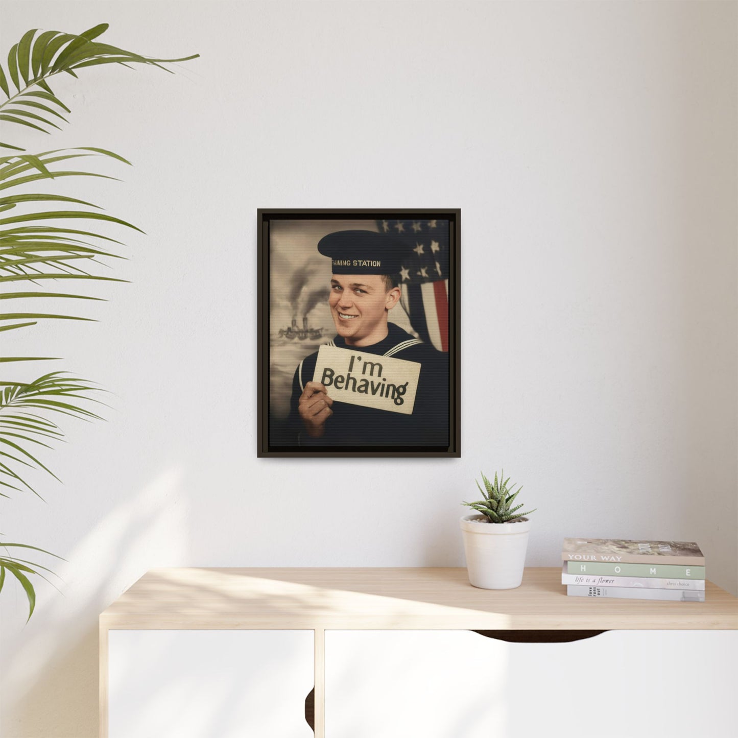 celibataire 002 | Framed Vintage Photo - Matte Canvas