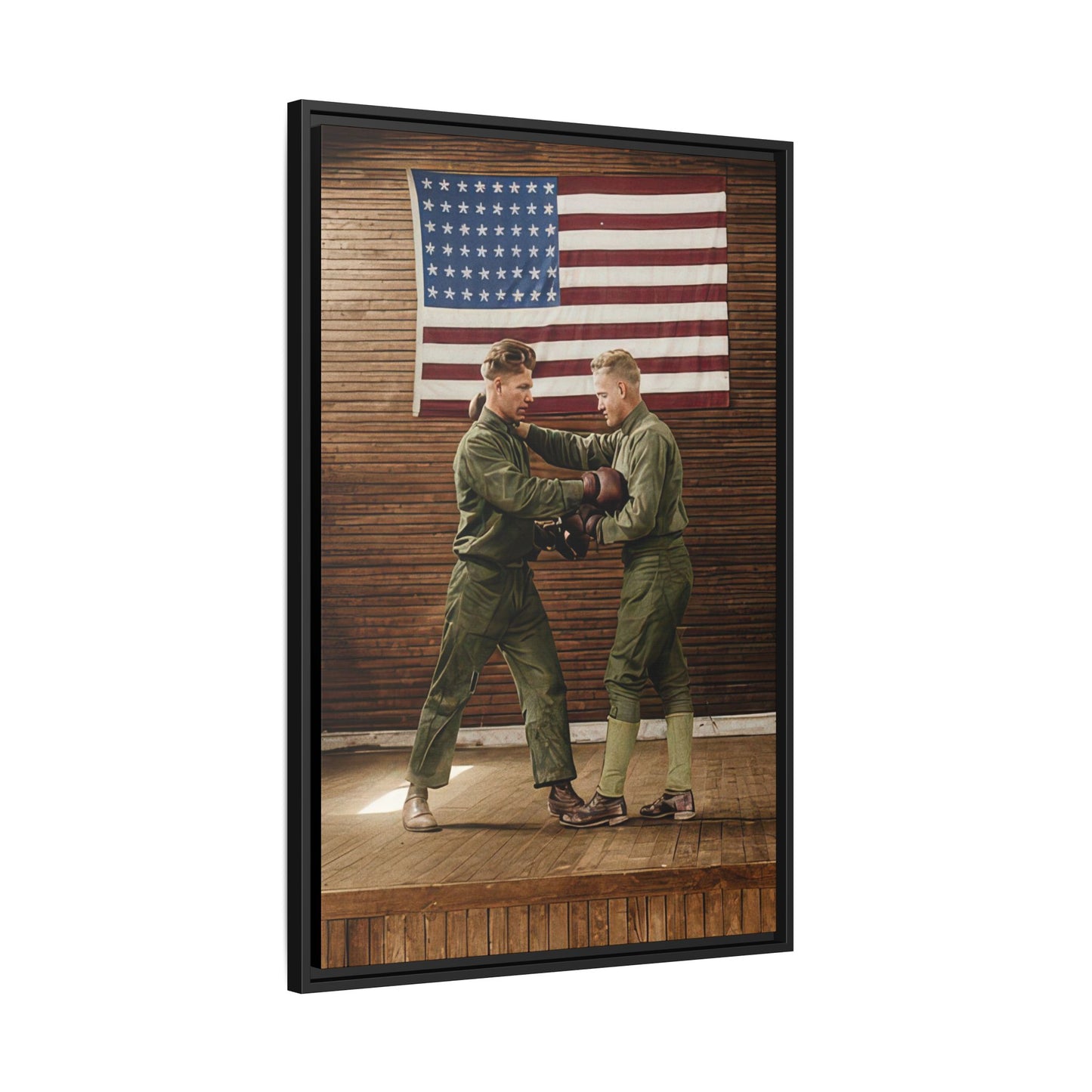 athlétisme 034 | Framed Vintage Photo - Matte Canvas