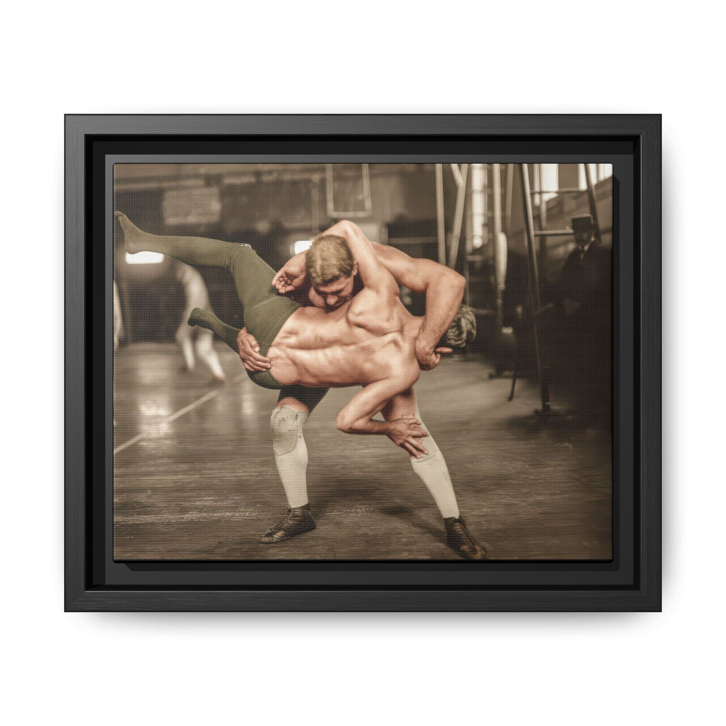 athlétisme 006 | Framed Vintage Photo - Matte Canvas