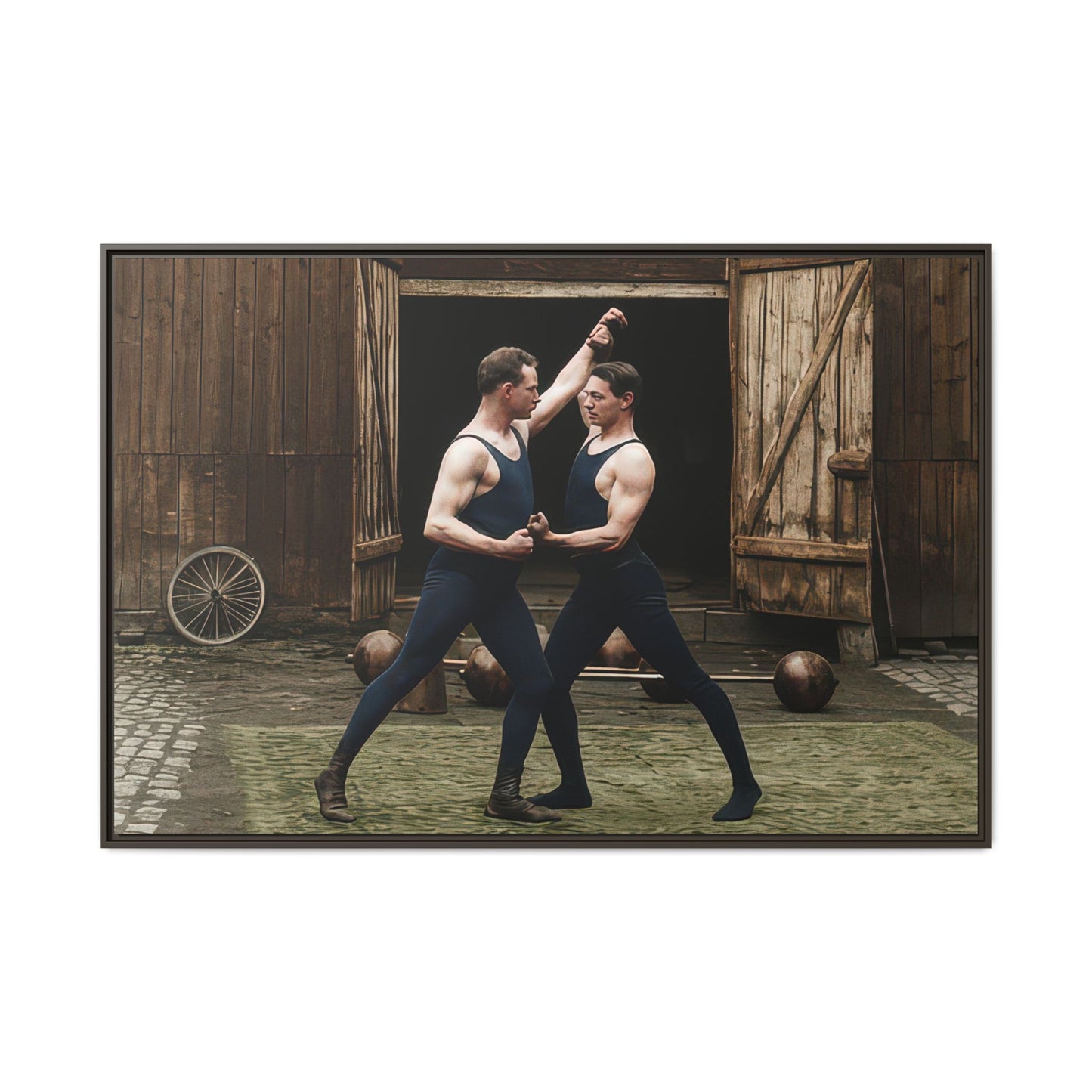 athlétisme 036 | Framed Vintage Photo - Matte Canvas
