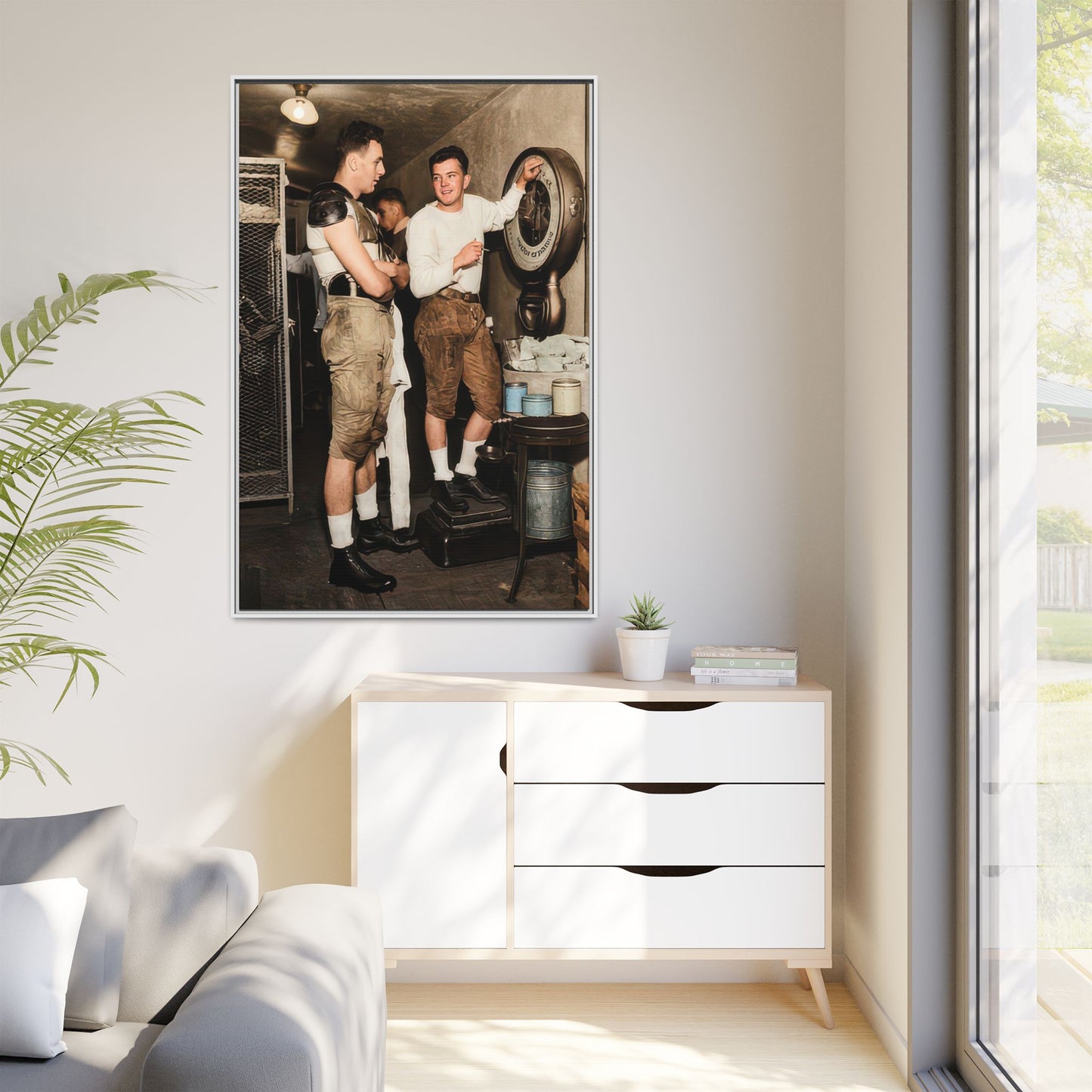 athlétisme 027 | Framed Vintage Photo - Matte Canvas