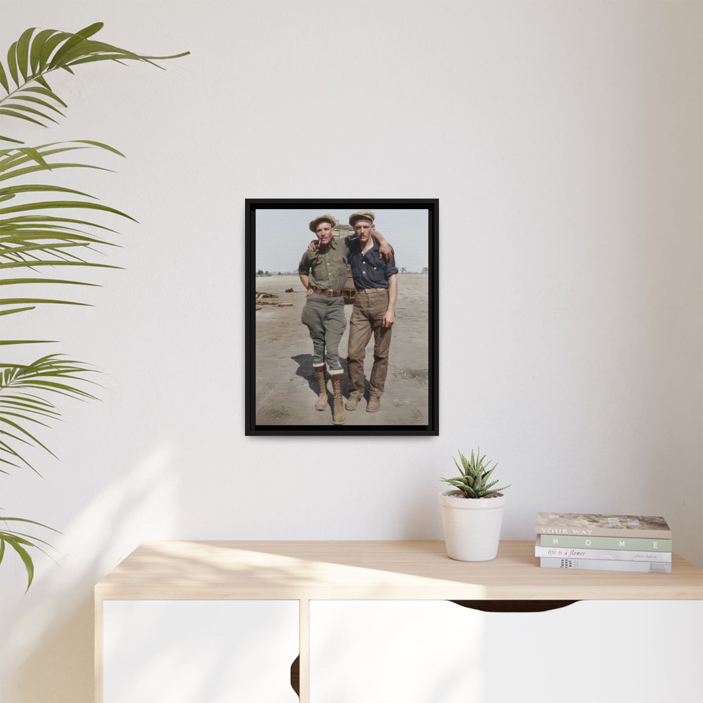 paire 061 | Framed Vintage Photo - Matte Canvas