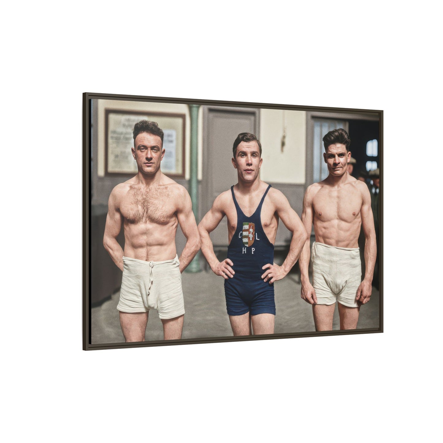 athlétisme 043 | Framed Vintage Photo - Matte Canvas