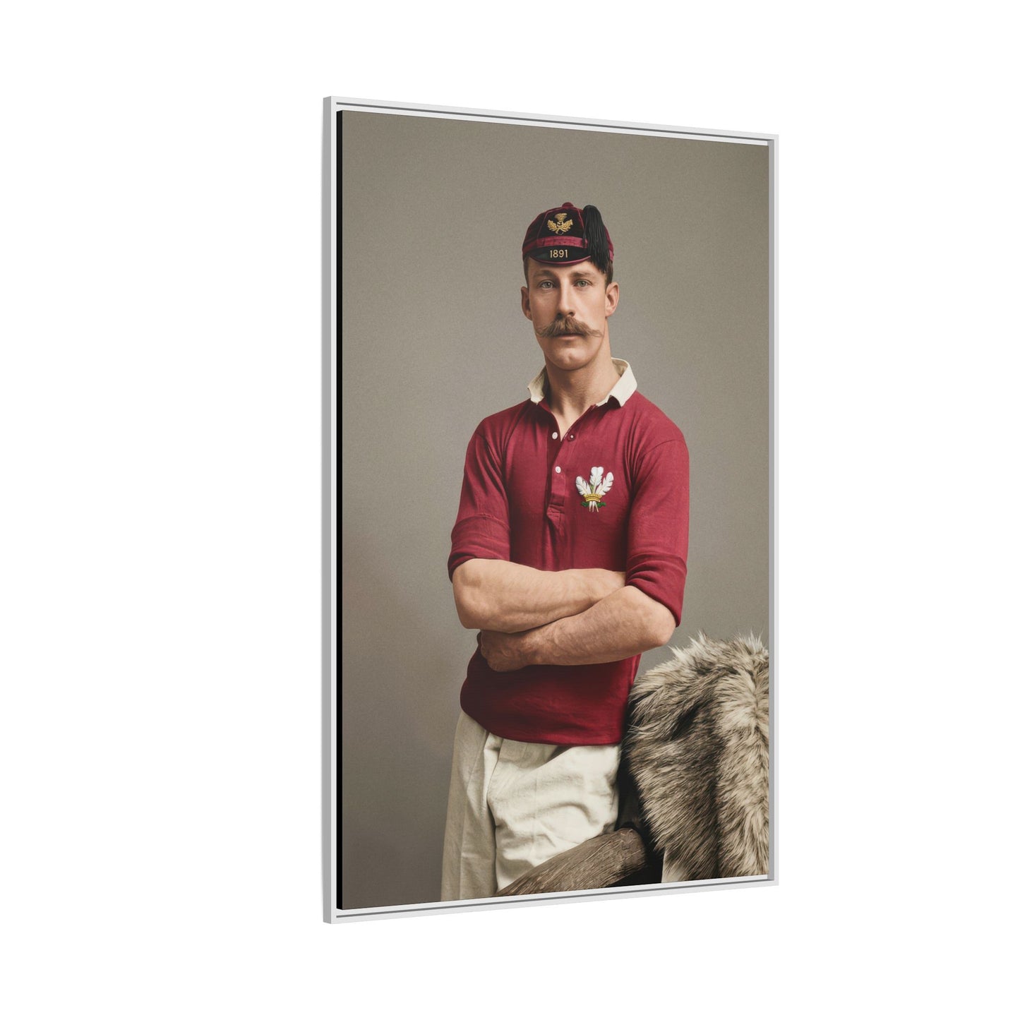 athlétisme 021 | Framed Vintage Photo - Matte Canvas