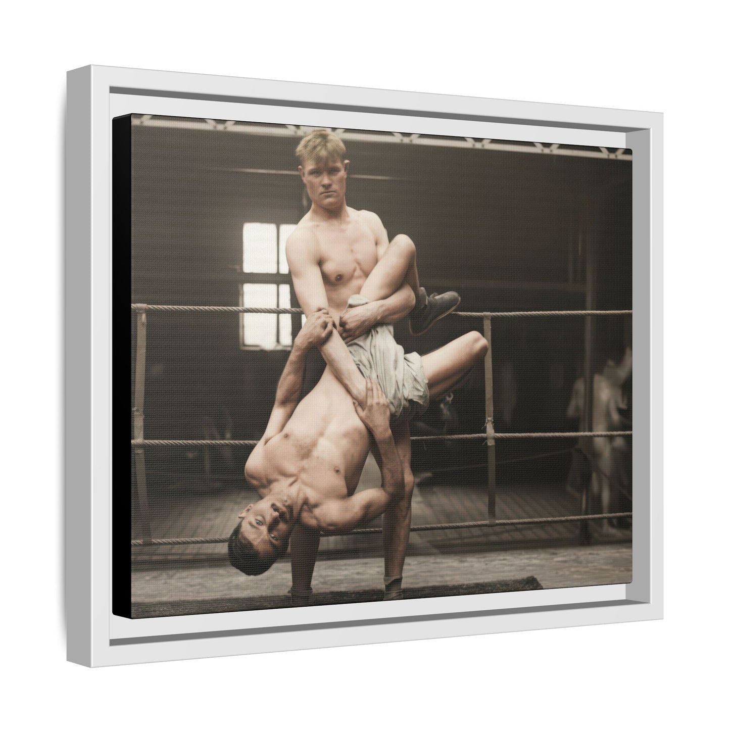 athlétisme 004 | Framed Vintage Photo - Matte Canvas