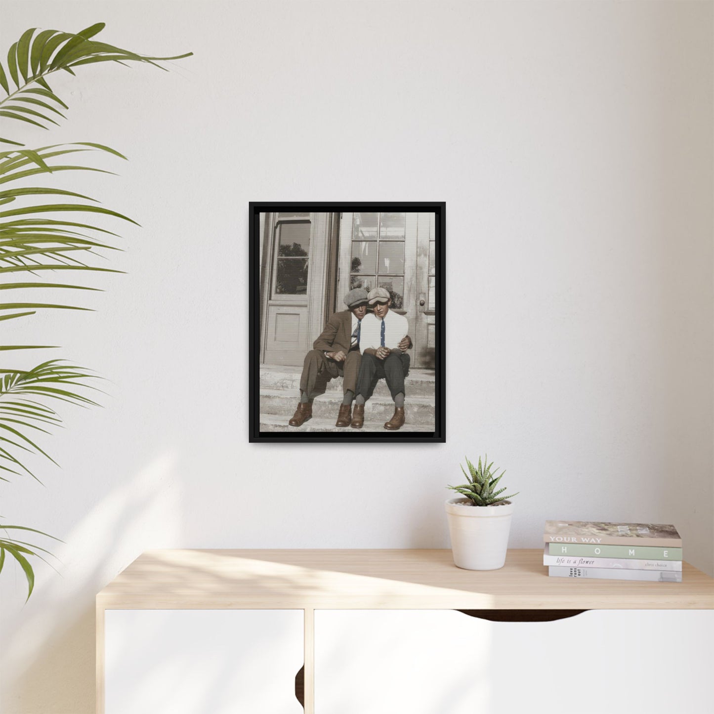 paire 057 | Framed Vintage Photo - Matte Canvas