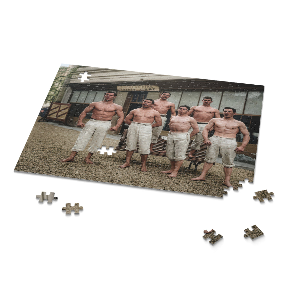 Vintage French Naval Athletes Jigsaw Puzzle | LGBTQ+ Heritage | athlétisme 044