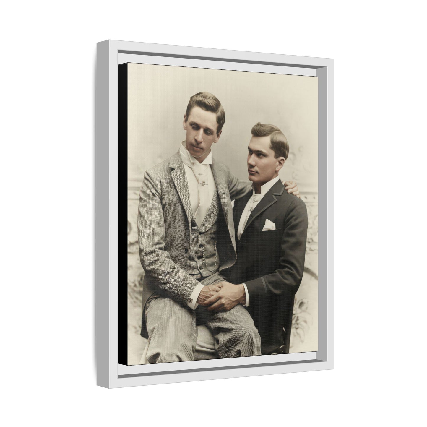paire 063 | Framed Vintage Photo - Matte Canvas