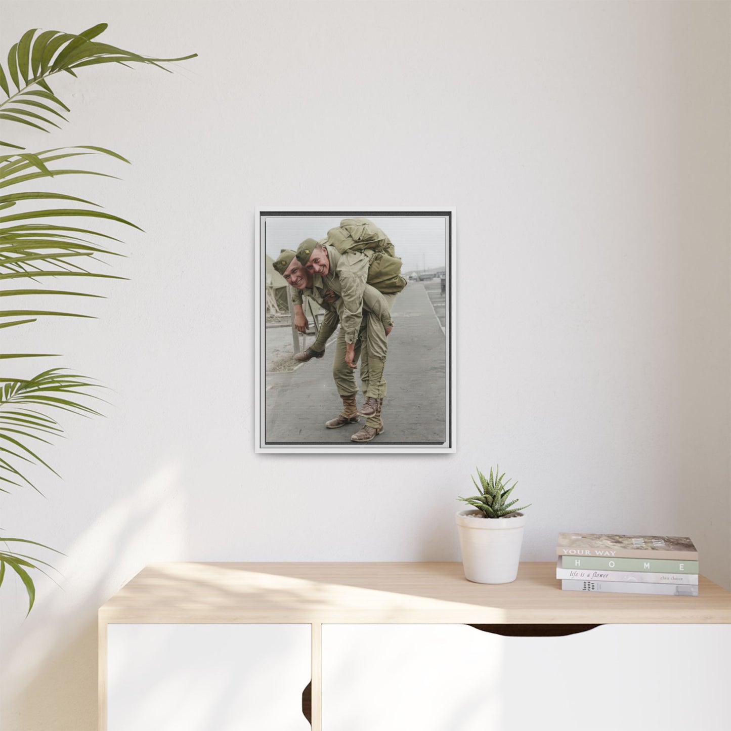 paire 074 | Framed Vintage Photo - Matte Canvas