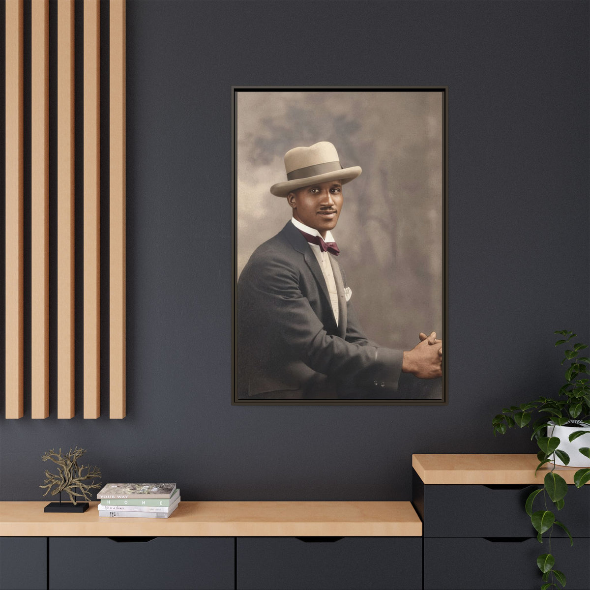 celibataire 004 | Framed Vintage Photo - Matte Canvas