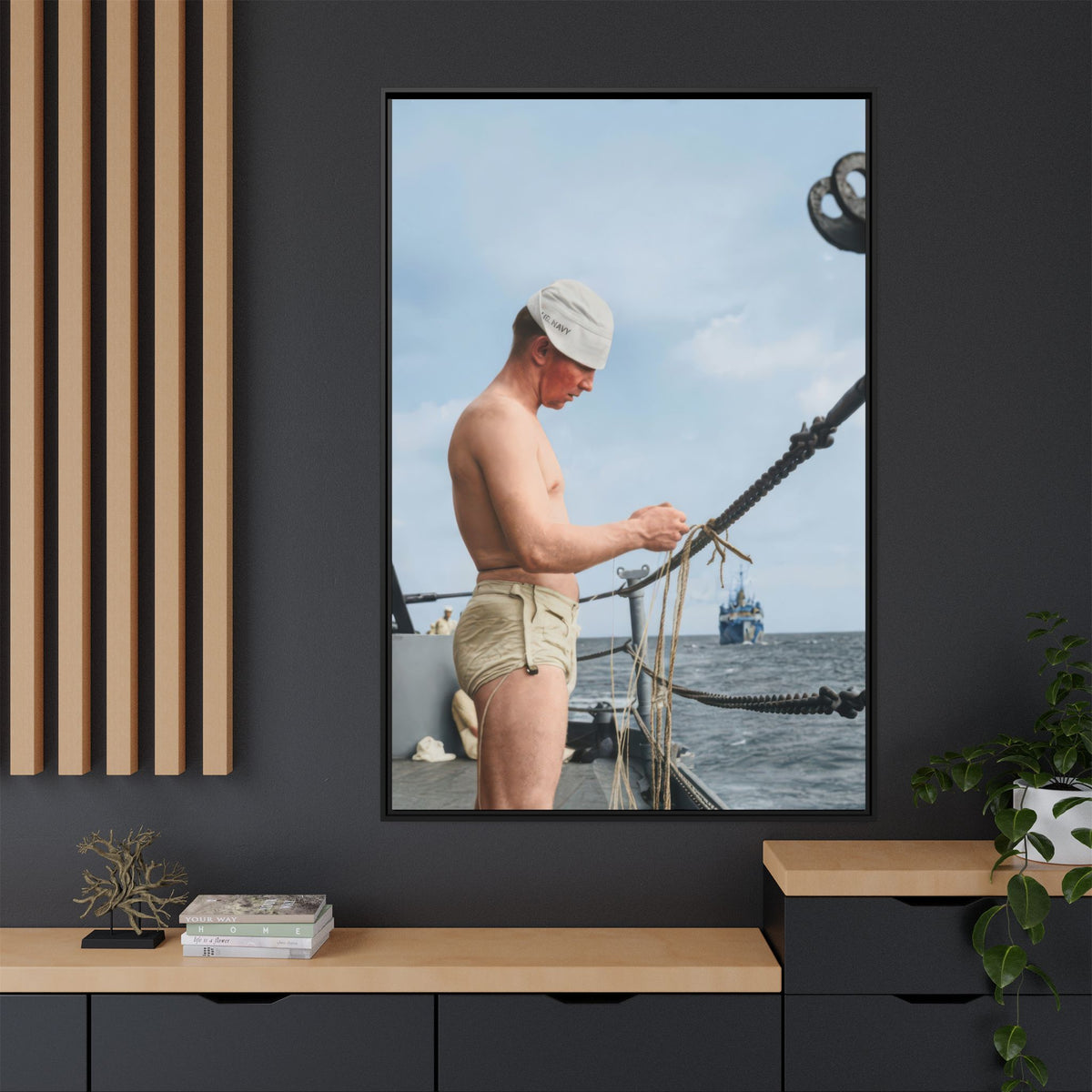 celibataire 043 | Framed Vintage Photo - Matte Canvas