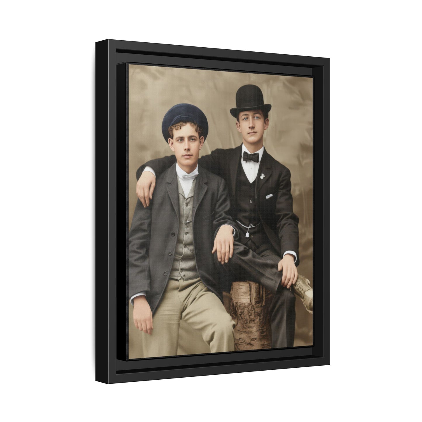 paire 002 | Framed Vintage Photo - Matte Canvas