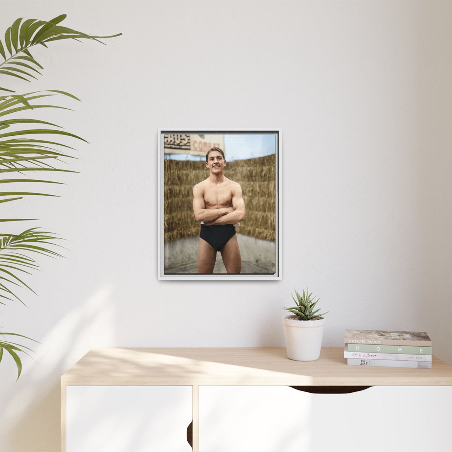 athlétisme 047 | Framed Vintage Photo - Matte Canvas