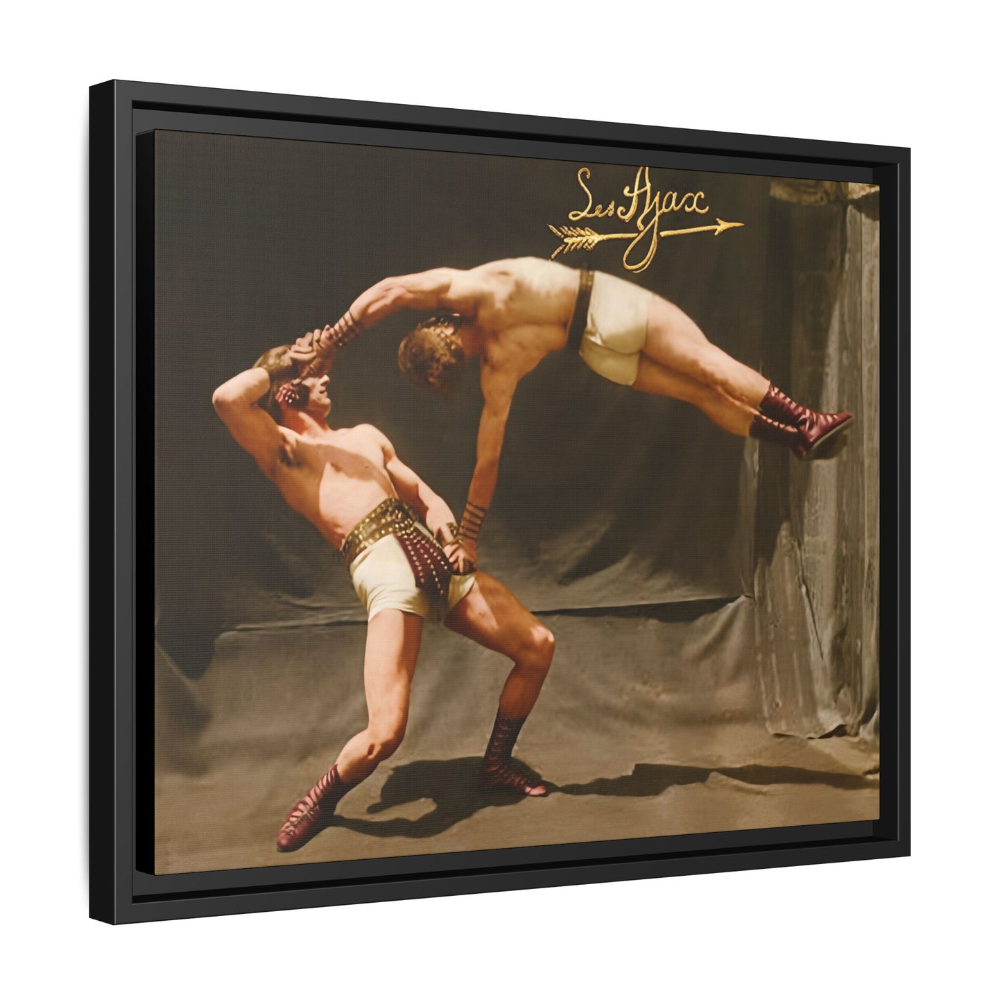 athlétisme 013 | Framed Vintage Photo - Matte Canvas