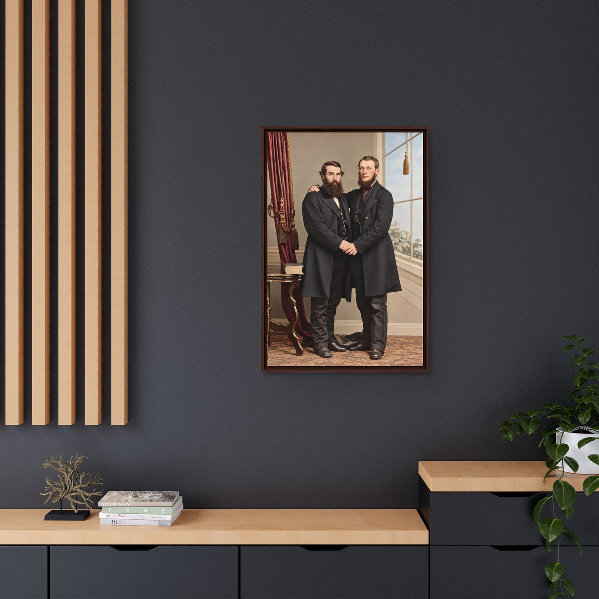 paire 022 | Framed Vintage Photo - Matte Canvas