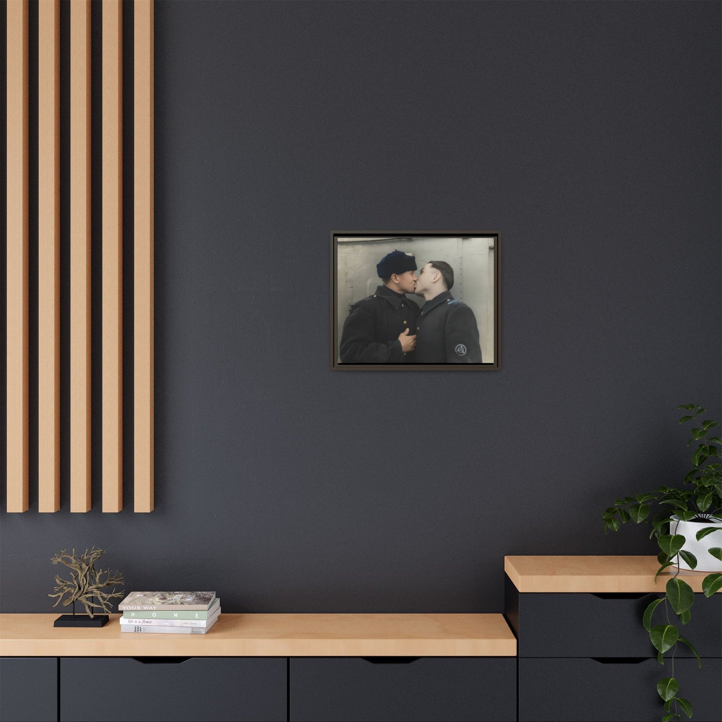 paire 004 | Framed Vintage Photo - Matte Canvas