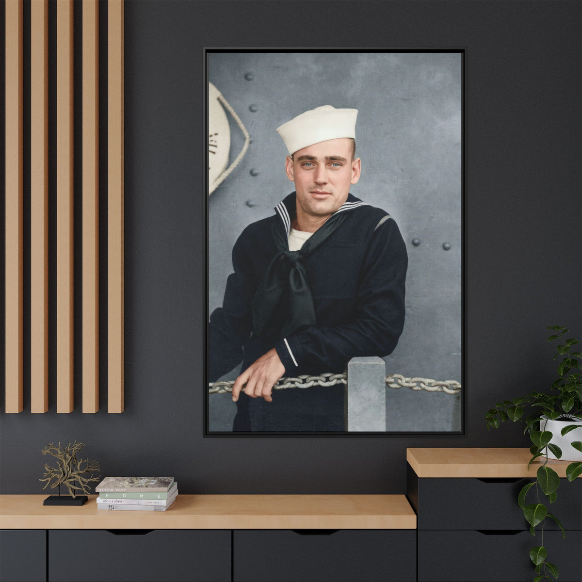 celibataire 023 | Framed Vintage Photo - Matte Canvas