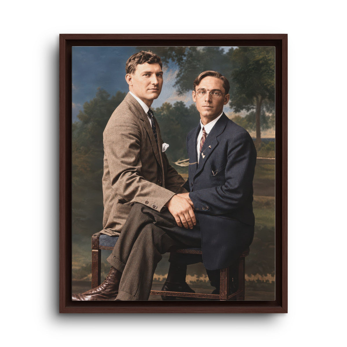 paire 165 | Framed Vintage Photo - Matte Canvas
