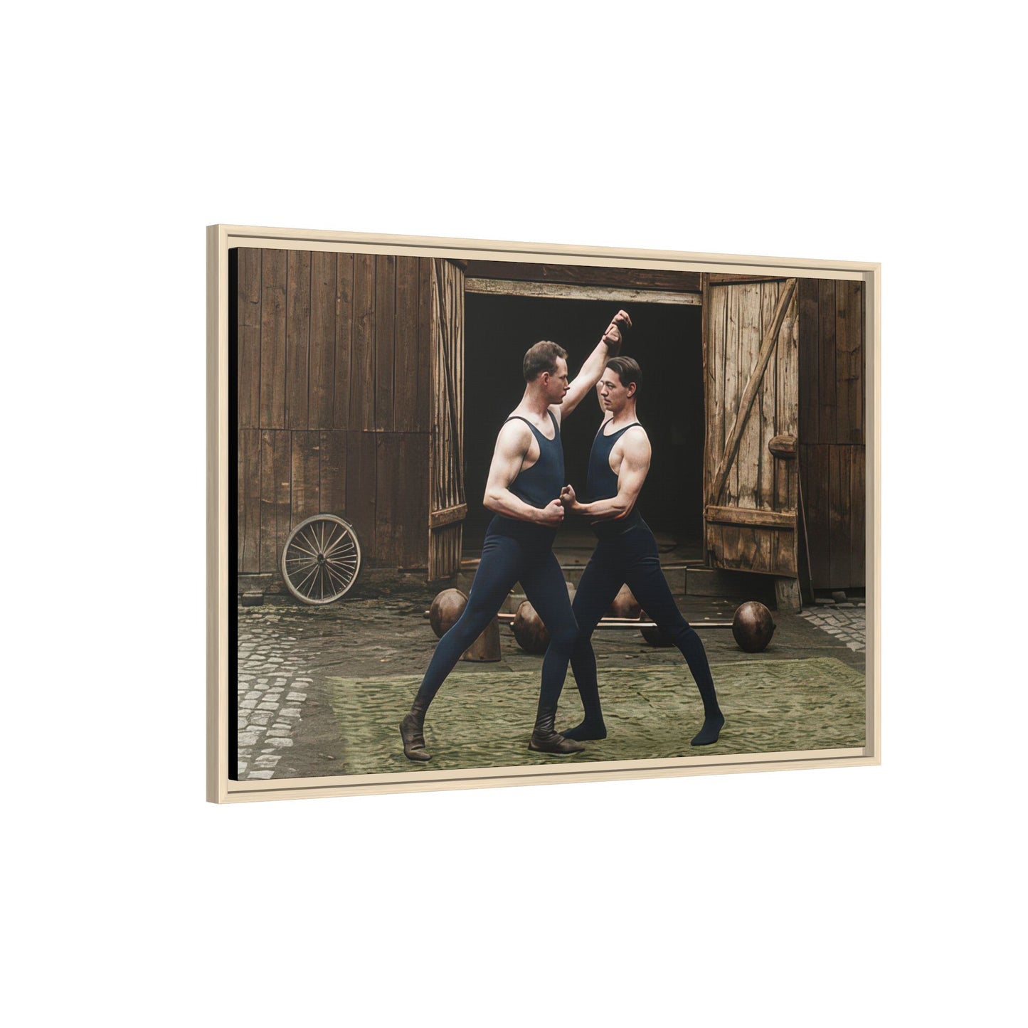 athlétisme 036 | Framed Vintage Photo - Matte Canvas