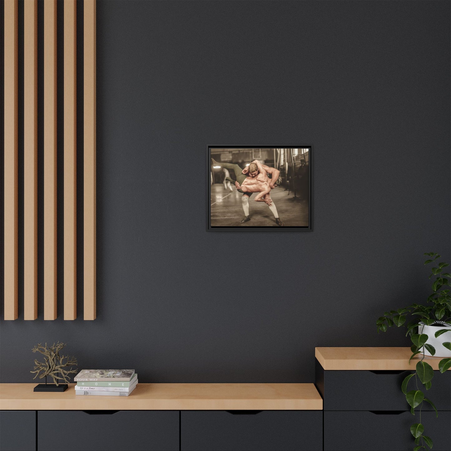 athlétisme 006 | Framed Vintage Photo - Matte Canvas