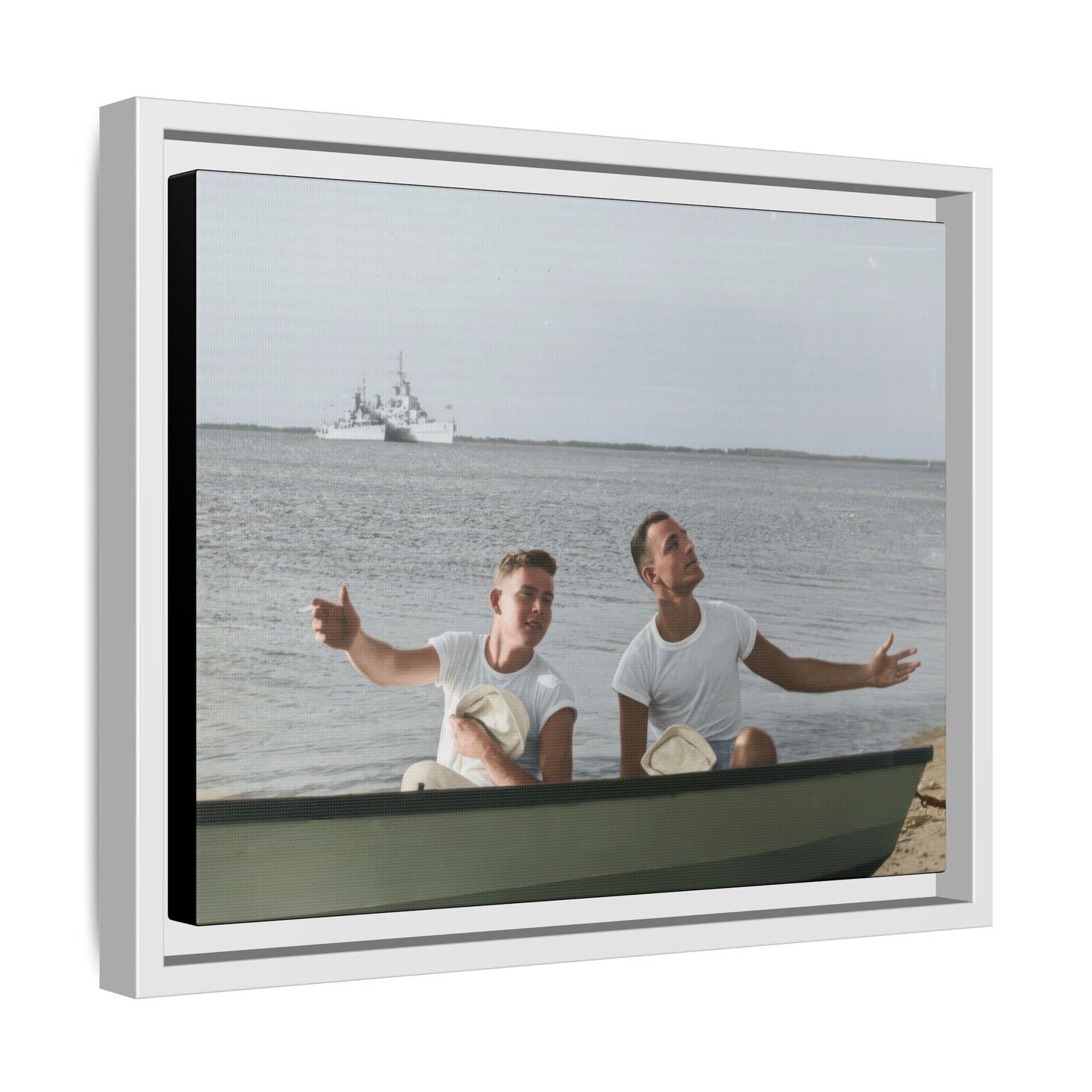 paire 099 | Framed Vintage Photo - Matte Canvas