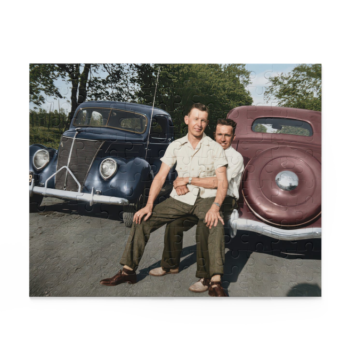 Roadside Summer Companions | Restored Historical Jigsaw Puzzle | paire 145
