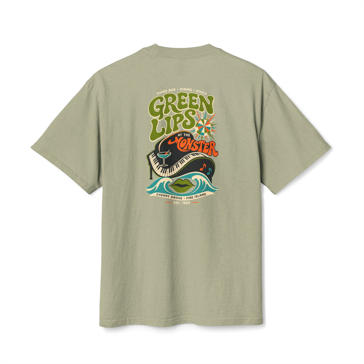 The Fire Island Monster Cherry Grove T-Shirt | Vintage Gay Bar History Tee