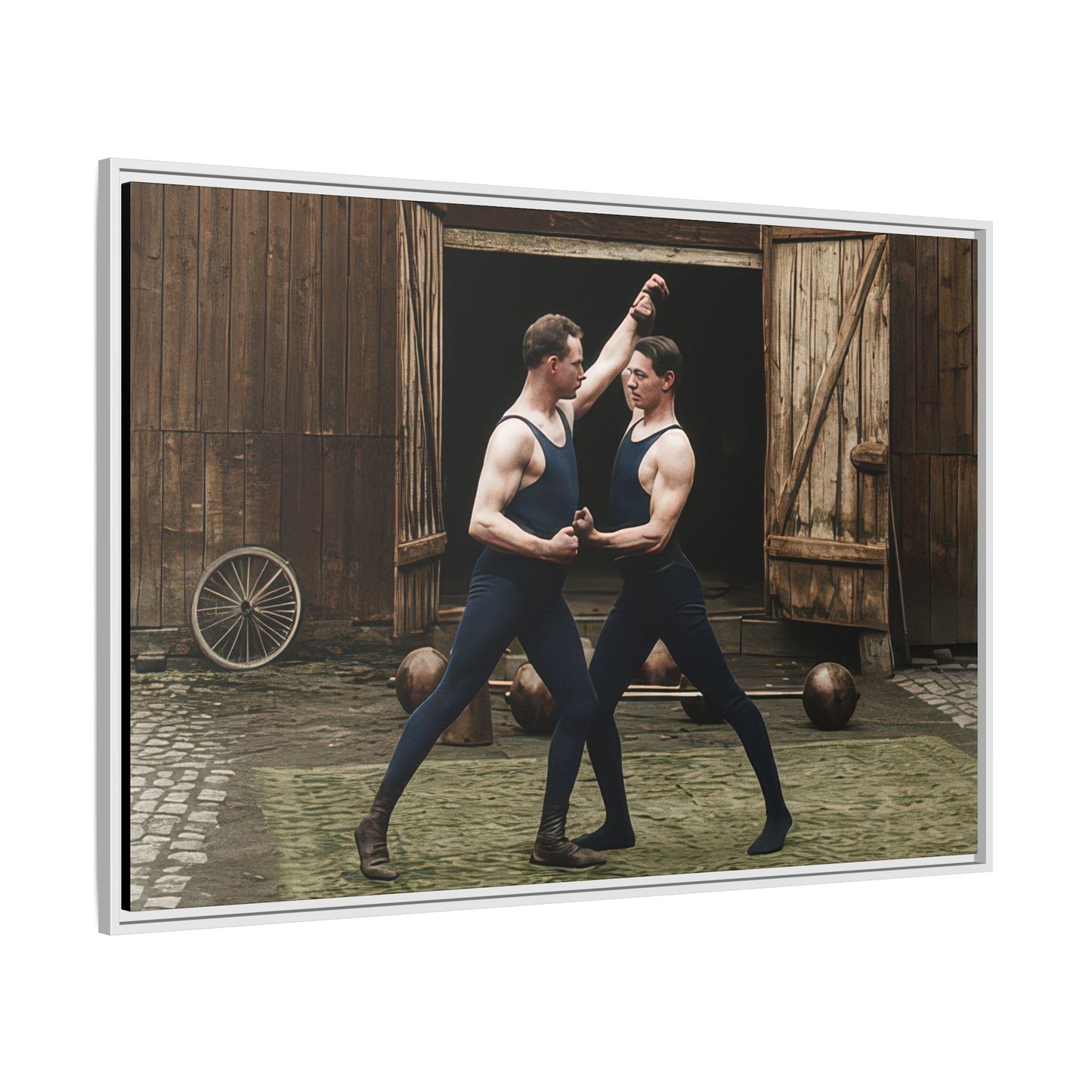 athlétisme 036 | Framed Vintage Photo - Matte Canvas