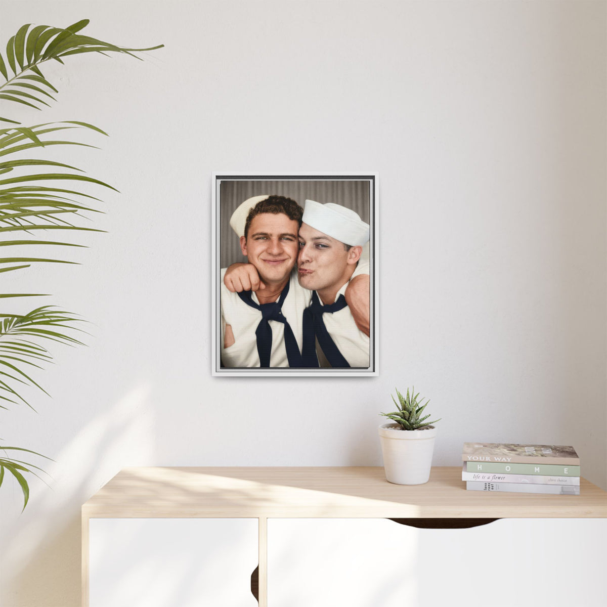 paire 159 | Framed Vintage Photo - Matte Canvas